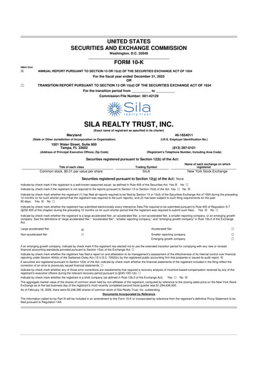 Thumbnail Sila Realty Trust 10-K Annual Report 2025