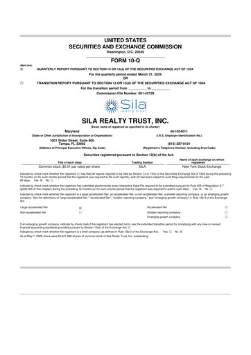 Thumbnail Sila Realty Trust 10-Q Quarterly Report FY2026 