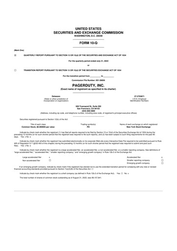 Miniature PagerDuty 10-Q Rapport trimestriel 2023 