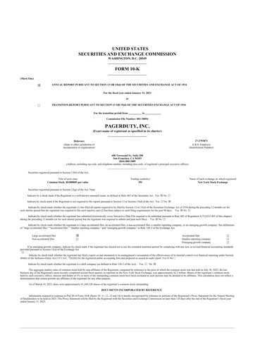 Thumbnail PagerDuty 10-K Annual Report 2023