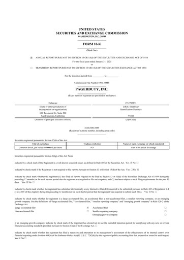 Thumbnail PagerDuty 10-K Annual Report 2025