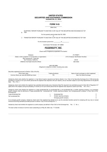 Thumbnail PagerDuty 10-Q Quarterly Report FY2027 