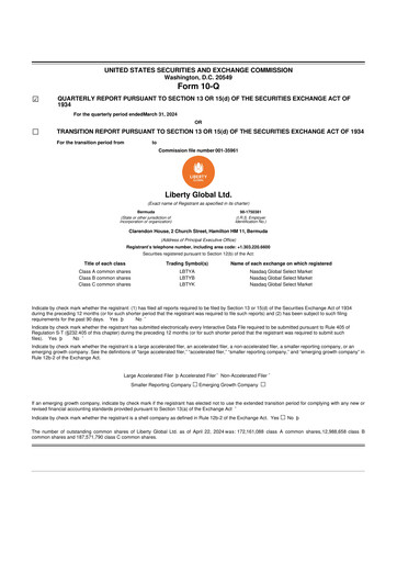 Thumbnail Liberty Global 10-Q Quarterly Report FY2024 