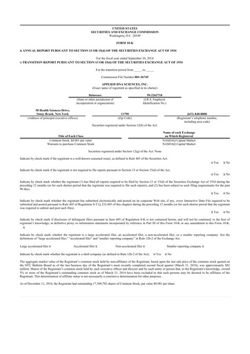 Thumbnail Applied DNA Sciences
 10-K Annual Report 2014