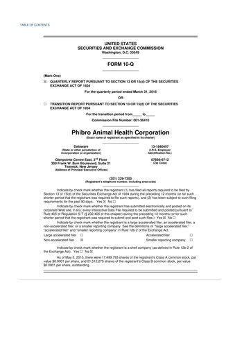 Thumbnail Phibro Animal Health
 10-Q Quarterly Report FY2015 