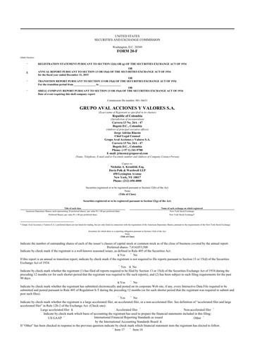 Thumbnail Grupo Aval
 20-F Annual Report 