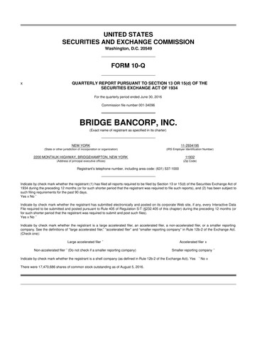 Vorschaubild Dime Community Bancshares 10-Q Quartalsbericht 2016 