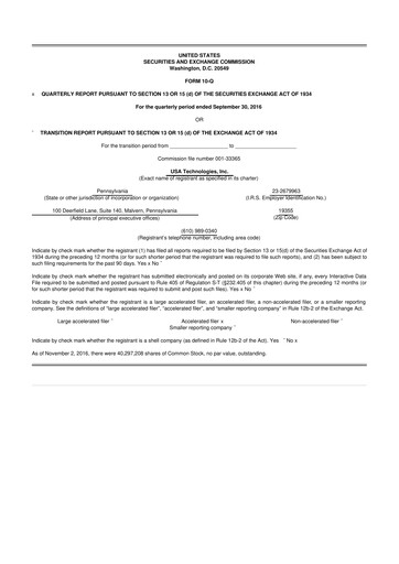 Thumbnail Cantaloupe 10-Q Quarterly Report FY2016 