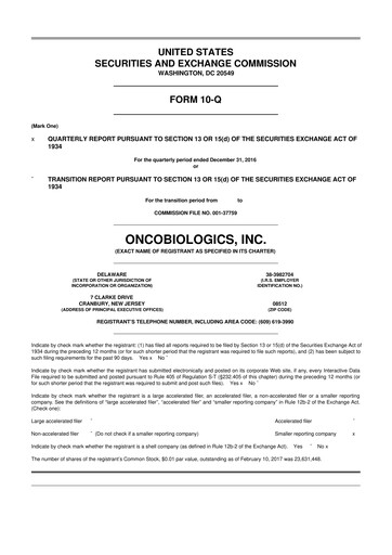 Thumbnail Outlook Therapeutics
 10-Q Quarterly Report FY2017 