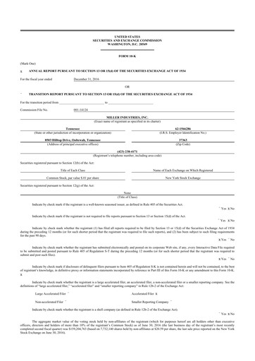 Thumbnail Miller Industries 10-K Annual Report 2016