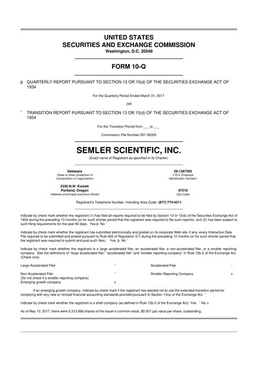 Thumbnail Semler Scientific
 10-Q Quarterly Report FY2017 