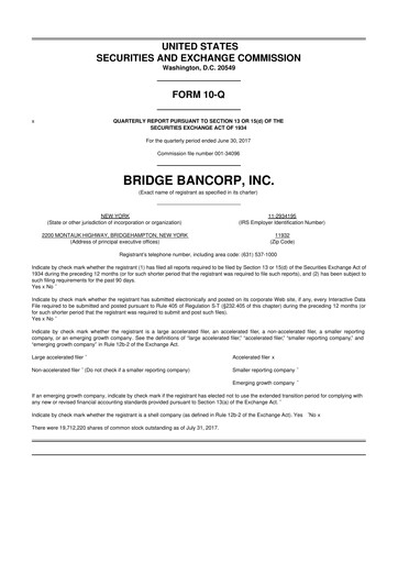 Vorschaubild Dime Community Bancshares 10-Q Quartalsbericht 2017 