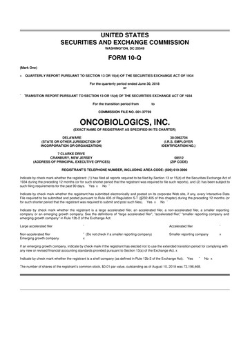 Thumbnail Outlook Therapeutics
 10-Q Quarterly Report FY2018 