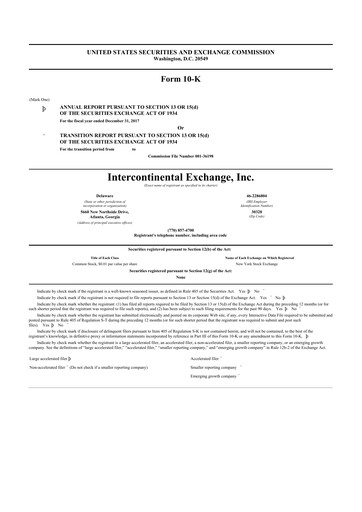 Thumbnail Intercontinental Exchange 10-K Annual Report 2017