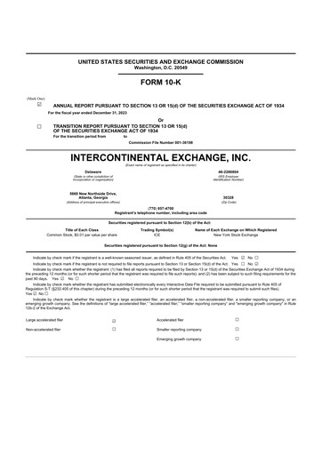 Thumbnail Intercontinental Exchange 10-K Annual Report 2023