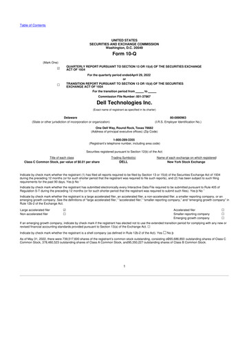 Vorschaubild Dell 10-Q Quartalsbericht 2023 