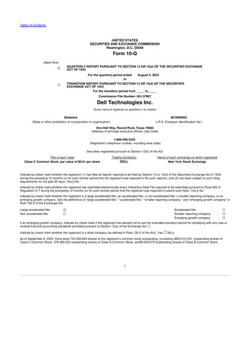 Vorschaubild Dell 10-Q Quartalsbericht 2024 