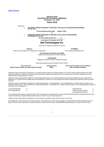 Vorschaubild Dell 10-Q Quartalsbericht 2025 