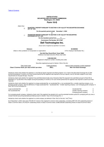 Vorschaubild Dell 10-Q Quartalsbericht 2025 