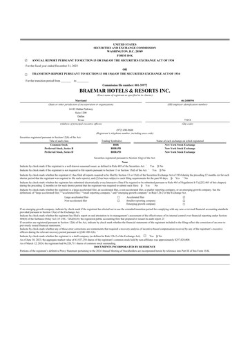 Thumbnail Braemar Hotels & Resorts

 10-K Annual Report 2023