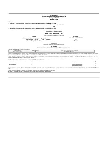 Vorschaubild Five Point Holdings 10-Q Quartalsbericht 2025 
