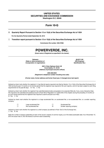 Miniature 374Water 10-Q Rapport trimestriel  