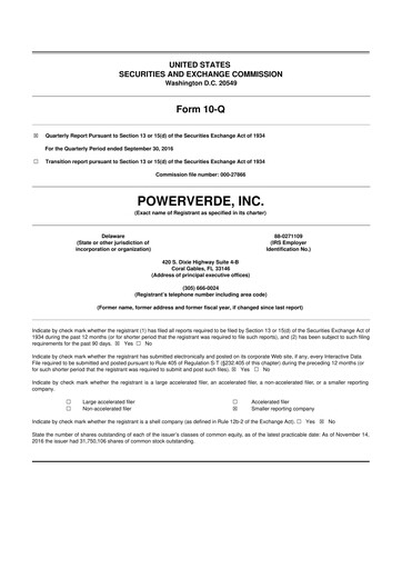 Miniature 374Water 10-Q Rapport trimestriel  