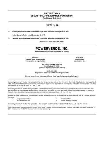 Miniature 374Water 10-Q Rapport trimestriel  