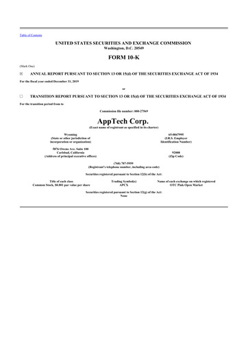 Thumbnail AppTech Payments 10-K Annual Report 2019