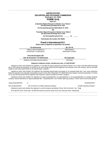 Thumbnail Expro Group 10-Q Quarterly Report FY2015 
