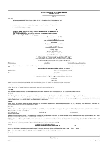 Thumbnail Sify Technologies 
 20-F Annual Report 2022