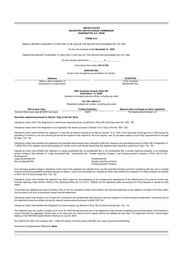 Thumbnail Janover 10-K Annual Report 2023