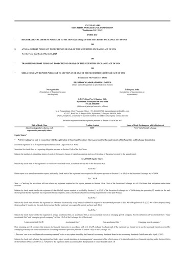 Thumbnail Dr. Reddy's Laboratories 20-F Annual Report 2025