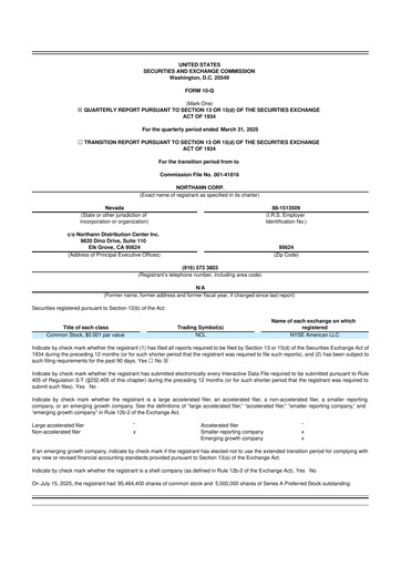 Miniature Northann Corp 10-Q Rapport trimestriel 2025 