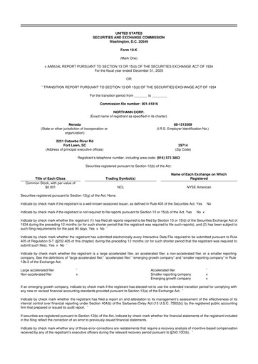 Thumbnail Northann Corp 10-K Annual Report 