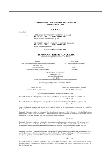 Thumbnail SiriusPoint  10-K Annual Report 2015