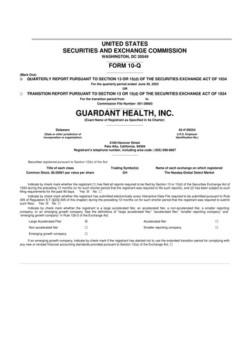 Thumbnail Guardant Health
 10-Q Quarterly Report FY2023 