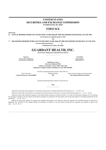 Thumbnail Guardant Health
 10-K Annual Report 2023