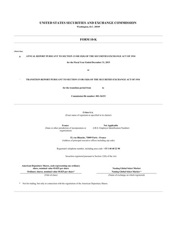 Thumbnail Criteo 10-K Annual Report 