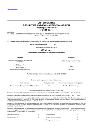 Miniature C3 AI 10-K Rapport annuel 2026