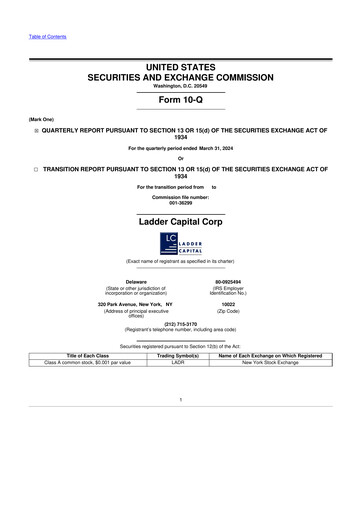 Thumbnail Ladder Capital
 10-Q Quarterly Report FY2024 