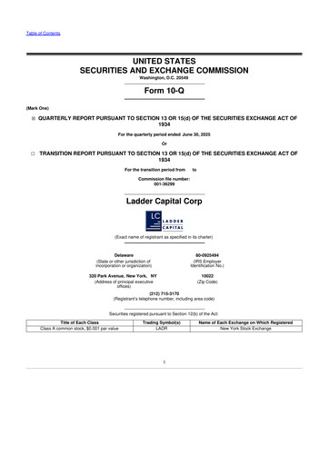 Thumbnail Ladder Capital
 10-Q Quarterly Report FY2025 