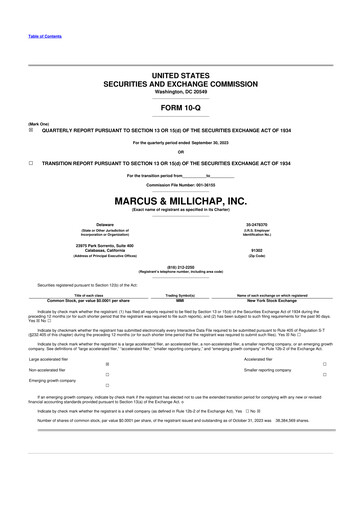 Thumbnail Marcus & Millichap 10-Q Quarterly Report FY2023 