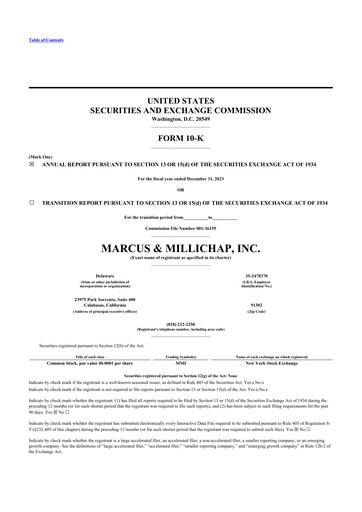 Thumbnail Marcus & Millichap 10-K Annual Report 2023