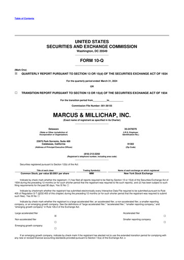 Thumbnail Marcus & Millichap 10-Q Quarterly Report FY2024 