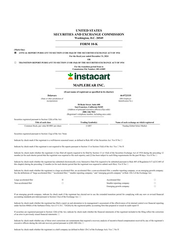 Thumbnail Instacart (Maplebear Inc.) 10-K Annual Report 2024