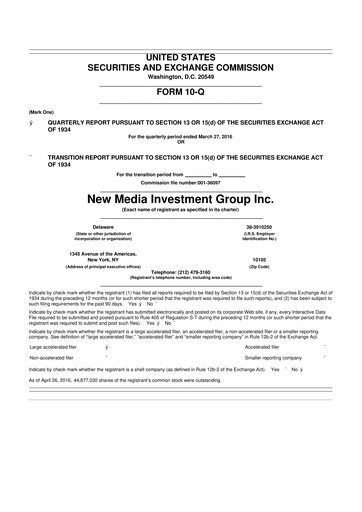 Thumbnail Gannett 10-Q Quarterly Report FY 