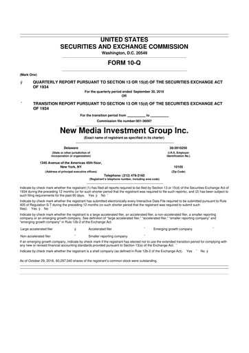 Thumbnail Gannett 10-Q Quarterly Report FY 