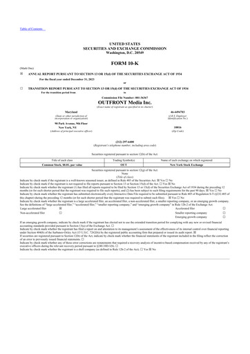 Thumbnail Outfront Media
 10-K Annual Report 2023