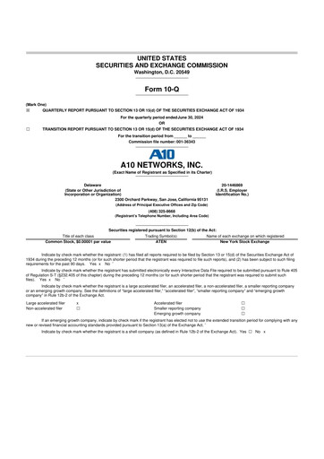 Thumbnail A10 Networks 10-Q Quarterly Report FY2024 